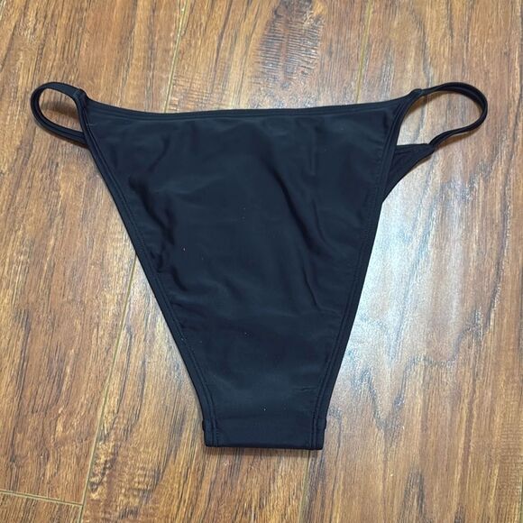 NWT Wild Fable XXS (00) Black Side Extra Cheeky High Leg Bikini Swim Bottom - Picture 5 of 8